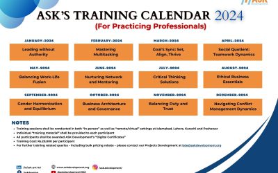 Training Calendar 2024