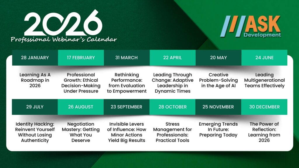 ASK Webinar Calendar 2026 - ASK Development