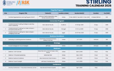 Stirling Training Calendar 2026